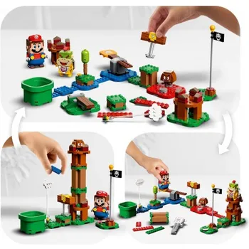 LEGO Super Mario-sākotnējais Iepakojums: Piedzīvojumi Mario, rotaļu un radošo dāvanu bērniem