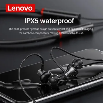 Lenovo Bezvadu Austiņas HE05X Blutetooth 5.0 Sporta Austiņu IPX5 Ūdensizturīgs Austiņas HIFI Skaņas, Magnētiskā Neckband Austiņas