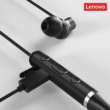 Lenovo Bluetooth Austiņas Neckband Taisnība Bezvadu Austiņas Stereo Sporta Magnētisko Austiņas Ar Mic IPX5 Ūdensizturīgs Austiņas