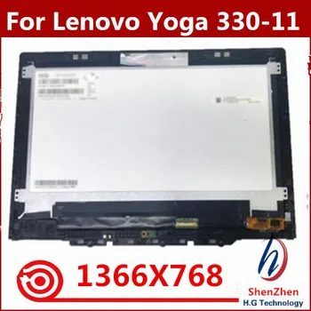 Lenovo JOGAS 330-11IGM 81A6 jogas 330-11 jogas 330-11igm LCD Displejs, Touch Screen Digitizer Montāža ar Jaunu Kadru Nomaiņa