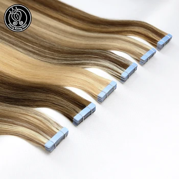 Lentes Remy Human Hair Līmi Paplašinājumi 20 Collu Tīra Nekustamā Remy Lentes par Cilvēka Matu Platinum Blonde 2g/gab 40g Pasaku Remy Mati