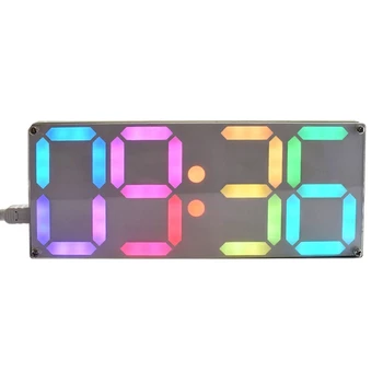 Liela Collu Varavīksnes Krāsu Digitālo Caurules DS3231 Pulkstenis DIY komplektu ar pielāgojamu krāsas Elektronisko komplekts Dāvanas