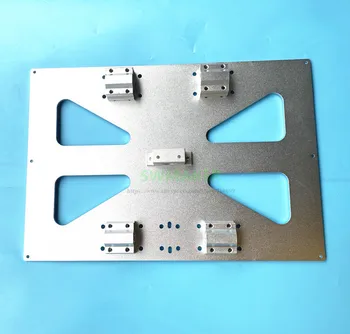 Liela Izmēra Prusa i3 RepRap 3D Printeri Uzlabot Alumīnija sakausējuma silda gultu mount plāksnes Y Pārvadājumi Plāksnes XL 300x200mm