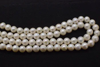 Liela izmēra saldūdens pērļu baltā kārta 11-12mm AA 15inch par DIY rotaslietu izgatavošana kaklarota FPPJ vairumtirdzniecības pērlītēm dabas