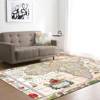 Liela pasaules karte paklāju paklāju guļamistaba bērniem, bērnu spēles, indeksēšanu paklāju viesistabā mājas apdare