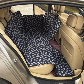 Liels Pet Pārvadātāji Oxford Audums Ķepu Modelis Auto Pet Sēdekļa Ietilpst Ūdensizturīgs Atpakaļ Sols Ceļojumu Piederumi Car Seat Covers Mat