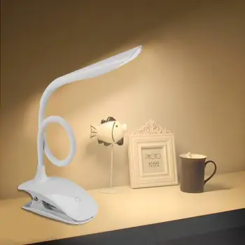 LIGINWAAT 16 Led Galda Lampa USB Galda Lampa Ar Klipsi Gultā, Lasot Grāmatu Nakts Gaisma 3 Režīmi Eye Aizsargātu Nakts Lampas Studiju Lasīt