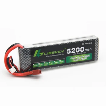 Limskey Jauda 7.4 V 5200mAh Lipo Bateriju 30C 2S Bateriju 2S LiPo 7.4 V 5200 mAh 30C 2S 1P Litija-Polimēru, Batterie Par RC auto