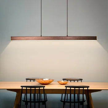 Lineārā Alumīnija LED Pendant Gaismas Guļamistaba, Dzīvojamā Istaba Dekori Hanglamps Virtuves Restorāns Iekštelpu Apgaismes Ķermeņi Kulons Lampas