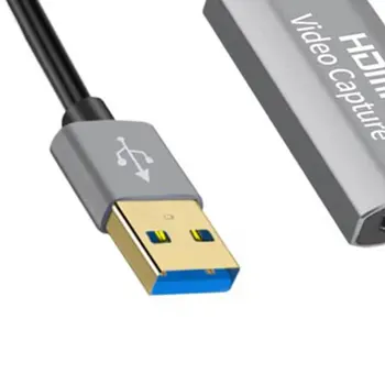 Live Ieraksts Rūtiņu USB Uz HDMI-saderīgam Uztveršanas Kartes Spēles Video Tiešraides Ierakstu Rūtiņu USB Uz HDMI-saderīgam Uzņemt 1080p atmiņas Kartes
