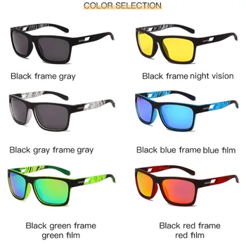 LongKeeper Jaunas Polarizētās Saulesbrilles, Vīriešu Braukšanas Toņos Vīriešu Kvadrātveida Saules Brilles Luksusa Zīmolu Dizainera Anti-Glare Ieplests Gafas