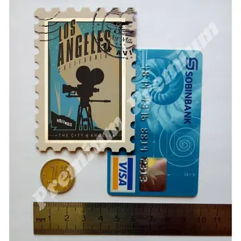 Los Angeles suvenīru magnēts vintage tūrisma plakāts