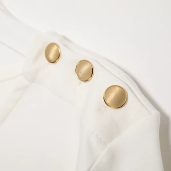 Loïc Svītrainām Krekls Sievietēm 2020. Gadam garām Piedurknēm O kakla Ļaujiet Plecu Pogas Gadījuma t-veida, Vasarā, Rudenī Vintage T Krekls Streetwear