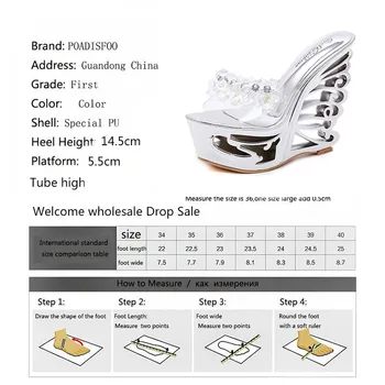 LTARTA 2019 ādas pogas, aproces metāla dekoratīvie hidroizolācijas platformas papēdis sandales īpašu un ļoti augstiem papēžiem LFD