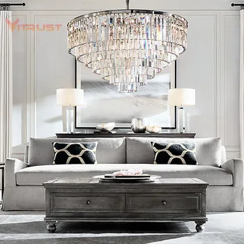 Luksusa dizaina kristāla kulons lustras apturēšanu lampas ēdamistaba guļamistaba modernās lampas kristāla gaismas AC110V 220v