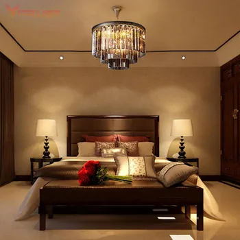 Luksusa dizaina kristāla kulons lustras apturēšanu lampas ēdamistaba guļamistaba modernās lampas kristāla gaismas AC110V 220v