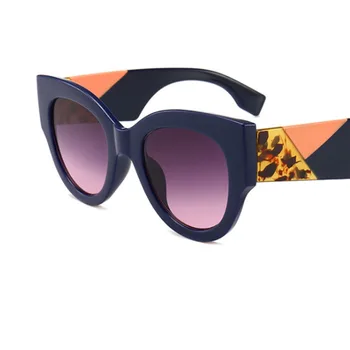 Luksusa Lielgabarīta Apaļas saulesbrilles Sieviešu Retro Zīmola Dizaineru Lielo Rāmi, Saules Brilles Sieviešu Modes Slīpums lunettes de soleil