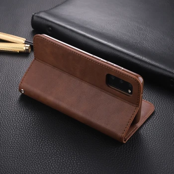 Luksusa Ultra Slim Leather Flip Case for Samsung S20 S10 S8 S9 Plus S7edge Pārsegu A50 A70 A11 A21 A31 A41 A51 A71 A20 A30 A81