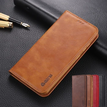 Luksusa Ultra Slim Leather Flip Case for Samsung S20 S10 S8 S9 Plus S7edge Pārsegu A50 A70 A11 A21 A31 A41 A51 A71 A20 A30 A81