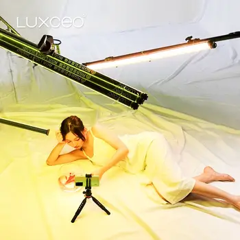 LUXCEO P120 RGB LED Video apgaismojums Ūdensnecaurlaidīgs Zizli 120cm Tālvadības IP68 CRI 95+ ar iebūvēto Akumulatoru par fotogrāfiju, Video