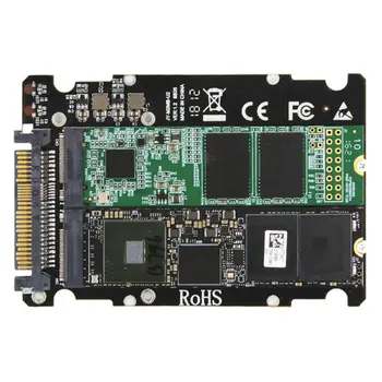 M. 2 SSD diska U. 2 Adapteri 2 in 1 M. 2 NVMe SATA-Autobusu NGFF SSD diska PCI-e U. 2 SFF-8639 PCIe M2 Adapteris Pārveidotājs priekš galda Datora