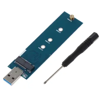 M. 2 USB Adapteris B Taustiņu M. 2 SSD Adapteri USB 3.0 2280 M2 NGFF SSD Diska Adapteri Converter, SSD Karšu Lasītājs