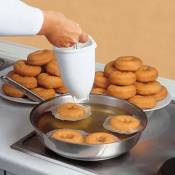 Magic Ātri Plastmasas Donut Maker Vafeļu Veidnes Virtuves Piederumu Bakeware Riņķa Kūka Modelis Cepumu Sīkfailus DIY Cepšanas Rīku