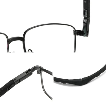 Magnēts Karājas Kakla Locīšanas Brilles Rāmis Vīriešu Optisko Recepšu Eyelasses Rāmis Vīriešu Tuvredzība Sakausējuma Pilna Kadra Eyewear Zīmols