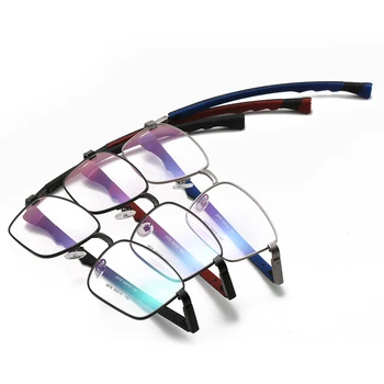 Magnēts Karājas Kakla Locīšanas Brilles Rāmis Vīriešu Optisko Recepšu Eyelasses Rāmis Vīriešu Tuvredzība Sakausējuma Pilna Kadra Eyewear Zīmols