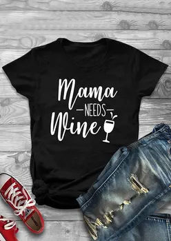 Mama vajadzībām vīna t krekls 2018. gada vasaras jaunā modes sieviešu krekls mamma dāvana t-veida topi saukli smieklīgi goth vintage, grunge estētisko tshirt