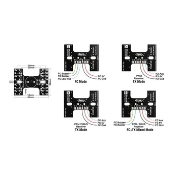 Matek H-veida Dual Režīmā Astes Gaismas WS2812B Skaļa Svilpe par RC FPV Sacīkšu Drones Mini Quad