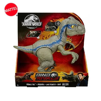 Mattel Jurassic Pasaules 2 Pašas Skaņas un Gaismas Efektu Dinozaura Modelis Rotaļlietas Kustamo Velociraptor Bru GFD40 Bērnu Dzimšanas dienas Dāvana