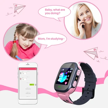 Mazulis Smart Skatīties Vecuma 3-18 Gadu LBS Pozīciju, Atrašanās vietu SOS Kameras Tālrunis Smart Baby Watch Balss Čats Android Elektronisko Pulksteni