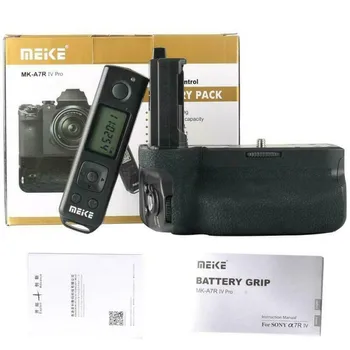 Meike MK-A7R IV Pro Battery Grip Sony a7RIV a7R4 a7IV a74 a9II Fotokameru Vertikālā Slēdža Bezvadu Tālvadības