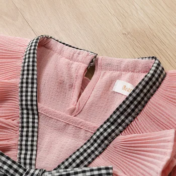 Meiteņu Drēbes Uzvalku Vasaras Īsām Piedurknēm Izšūšana T + Šorti 2gab Maz Meitene Modes Ziedu Gadījuma Kleita Baby Girl Apģērbs
