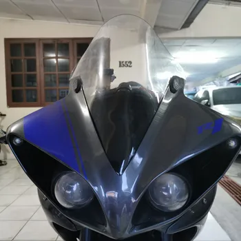Melns un Caurspīdīgs Motocikla Priekšējā Vējstikla Vēja ekrāna Yamaha YZFR1 YZF-R1 YZF R1 2009 - 2010 2011 2012