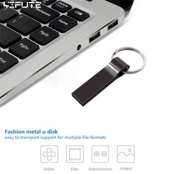 Metāla Mini USB Flash Drive 64GB, 128GB 16GB 32GB Pendrive 8GB Key USB Flash Stick Pen Drive 8 16 32 64 128 GB USB Stick