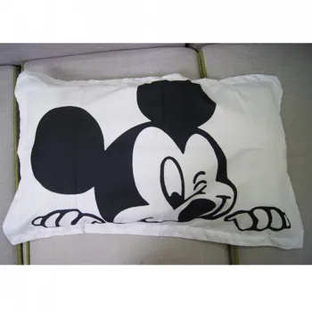 Mickey Minnie Mouse Spilvendrānas Mājas Tekstila 2gab Balta Pāris Spilvena Segums Dekoratīvie Spilveni, Gadījumā, Dzīvojamā Istaba 50x75cm