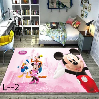 Mickey un Minnie Mouse Durvju Paklājiņš Playmat Bērniem Zēni Meitenes Spēli Mat Paklājs, Virtuves, Guļamistabas Paklāju Iekštelpu Vannas istabas Paklājiņš Bērniem Paklājs
