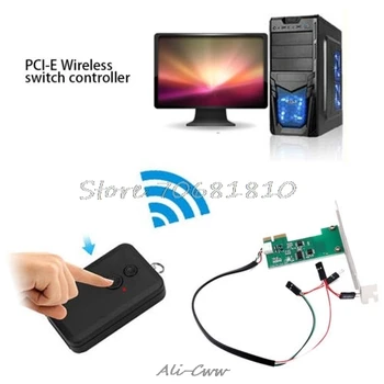 Mini PCI-e Desktop PC Tālvadības pults 20m Bezvadu Restart Slēdzi Ieslēgt/IZSLĒGT
