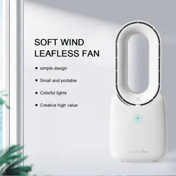 Mini Portatīvo Rokas Bladeless Ventilators, USB Uzlādējams Leafless Gaisa Dzesētāja Spēcīgas Vēja Izslēgt Mājas Biroja Āra Ventilators Dropship