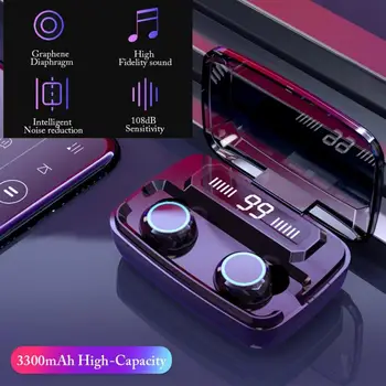 Mini TWS Bezvadu Bluetooth5.0 Austiņas Stereo Earbuds auss Touch Kontroli Sporta Austiņas Valkāt Ciets Xiaomi Huawei, Samsung