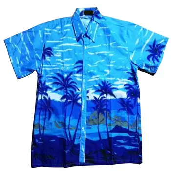 MISSKY Vīriešiem Havaju Krekls Vasarai, Pludmales Atpūtas Tropu Piejūras Havaju Krekli Ikdienas Camisas Īsām Piedurknēm Topi Cienītājiem