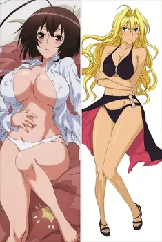MMF karstā manga Sekirei rakstzīmes Musubi & Macu & Tsukiumi & Miya Asama spilvena segums Cielava Dakimakura ķermeņa spilvendrāna