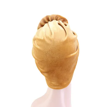 Modes 3D Ziedu Samta Vienkāršā Hijab Klp Sievietēm Musulmaņu Turban Cepuri Islāma Šalle Turban Silts galvas apsējs Cepuri Dāma, Matu Aksesuāri