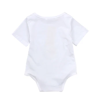 Modes Baby Bodysuit Īsām Piedurknēm Toddler Puika Meitenes Bodysuit Drēbes Avokado Drukāts Apģērbs, Zīdaiņu Kokvilnas Jumpsuit