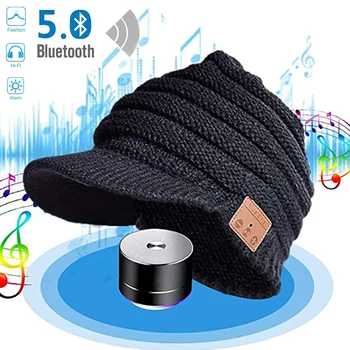 Modes Bluetooth 5.0 Mūzikas Cepuri Bezvadu Stereo Austiņu Silts Mūzikas Atskaņotājs Ar Mic Brīvroku Chrsitmas Dāvanas
