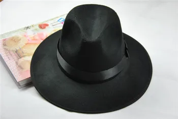 Modes Fedora Cepuri Plaša Brimmed Fedoras Vīriešiem Snapback Dāvanu Saules Cepures Unisex Deju Gangsteris Panama Klp