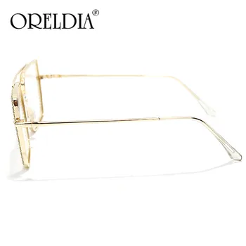 Modes Pārredzamu Kvadrātveida Metāla Rāmja Saulesbrilles Sieviešu Overize Brilles Vīriešu Brilles Rāmis Nerd pPlain Brilles Skaidrs, Žalūzijas