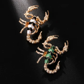 Modes Rotaslietas Vairumtirdzniecības Lielu Scorpion Broša Pin 2 Krāsas Apkakle Broša Kleita Ornaments